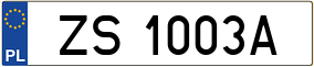Truck License Plate